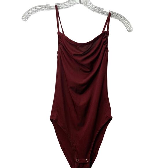 Out From Under Urban Outfitters Womens Small Ribbed Stretch Body Suit Tie Back - Picture 1 of 9
